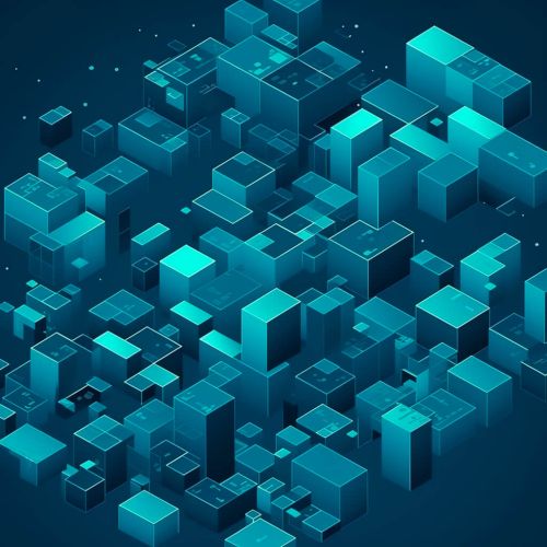 digitala boxar, abstrakt